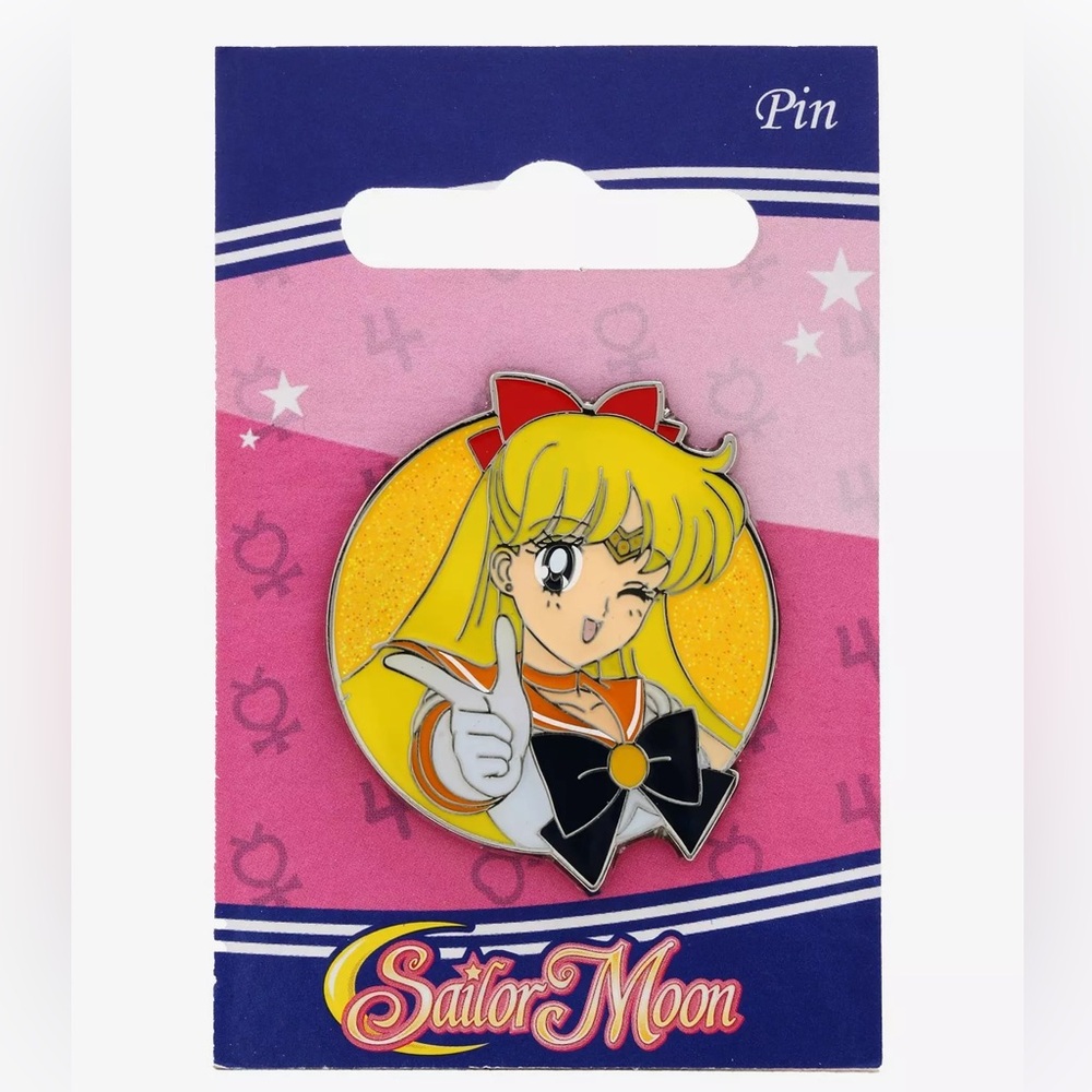 Sailor Moon Sailor Venus Glitter‎ Enamel Pin Hot Topic